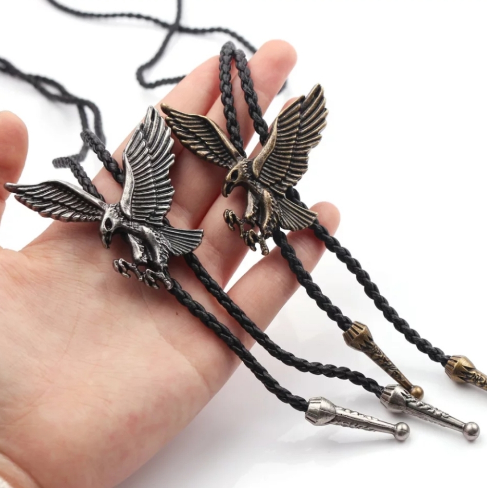 Western Eagle Bolo Tie Hat Accessory Bronze
